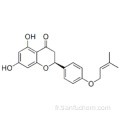 2,3-dihydro-2α- [4 - [(3-méthyl-2-butényl) oxy] phényl] -5,7-dihydroxy-4H-1-benzopyran-4-one CAS 14117-54-5